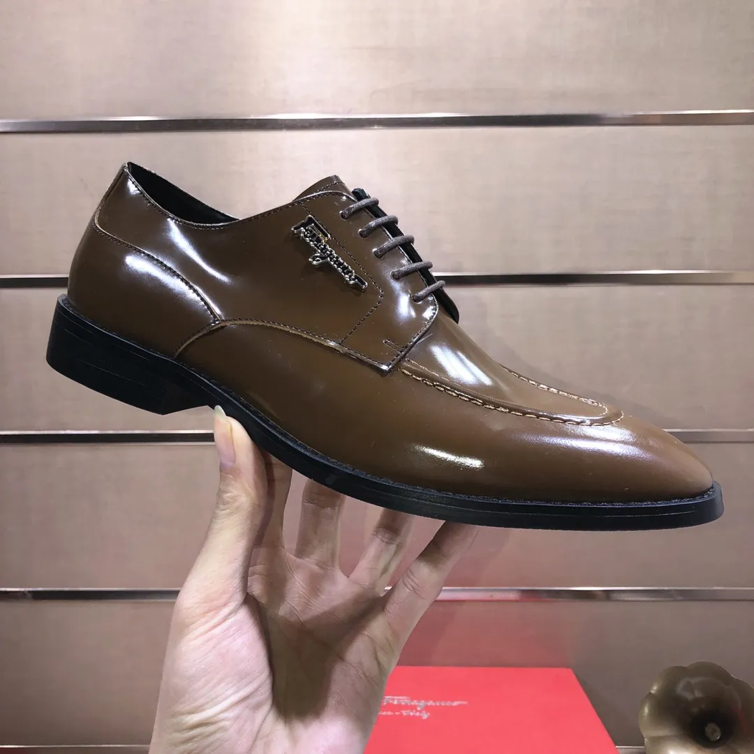 Men's shoes 💰480💰[Ferragamo/Ferragamo] The latest model in the counter, original imported cowhide fabric + sheepskin lining + original luxury metal buckle + original combination outsole, no pressure in comparison 38--44 (custom-made for 45, non-refundable)